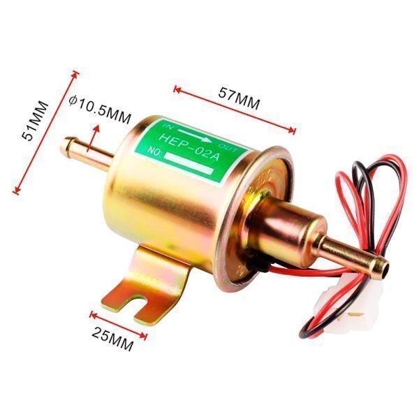 フューエルポンプ 燃料ポンプ 12V 汎用 取付ボルト8mm 車 バイク 農機具 建設機械 キャブ車 トヨタ スズキ ディーゼル ガソリン ホンダ_画像6