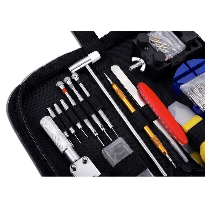  wristwatch tool repair set kit battery exchange belt adjustment reverse side cover 147 point tool reverse side cover open spring stick removing precise driver koma reverse side cover opener cover 