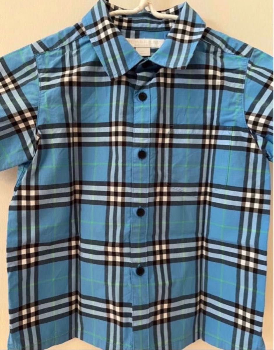 Burberry バーバリー キッズ 半袖シャツ チェック柄 2y 92cm Burberry バーバリー キッズ 半袖シャツ チェック柄 2y 92cm