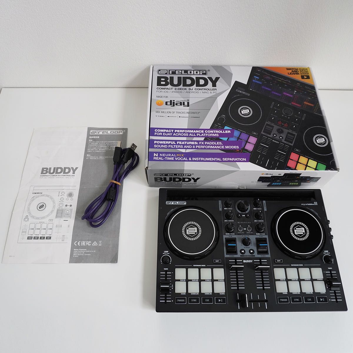 Reloop BUDDY djay専用 2チャンネルDJコントローラー Apple Reloop BUDDY djay専用 2チャンネルDJコントローラー Apple