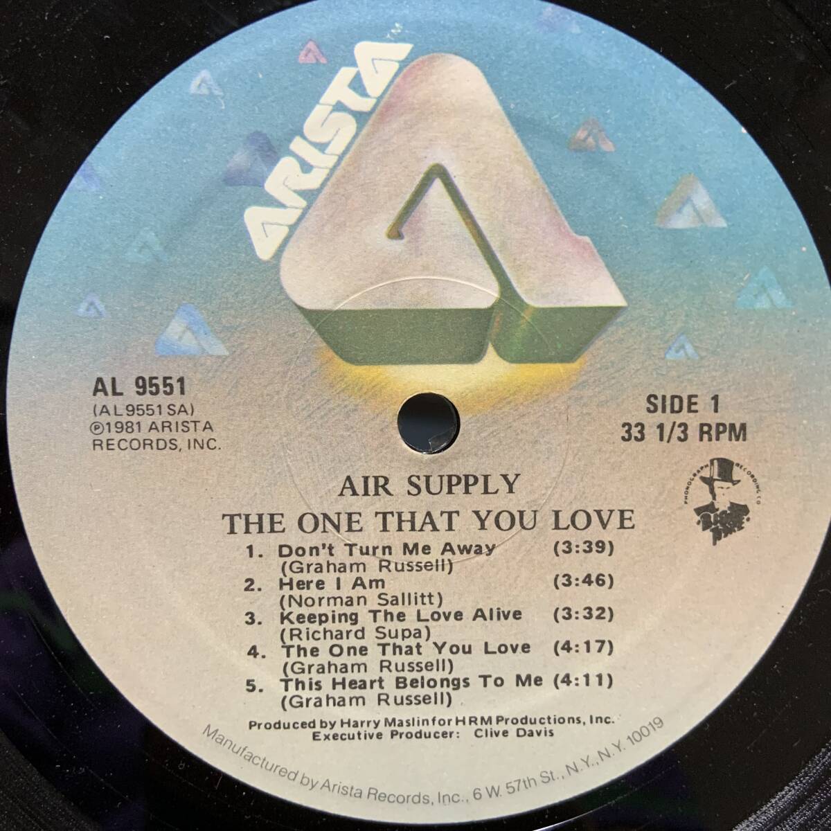 LP! AIR SUPPLY / THE ONE THAT YOU LOVE! 1980! 日本盤!_画像3