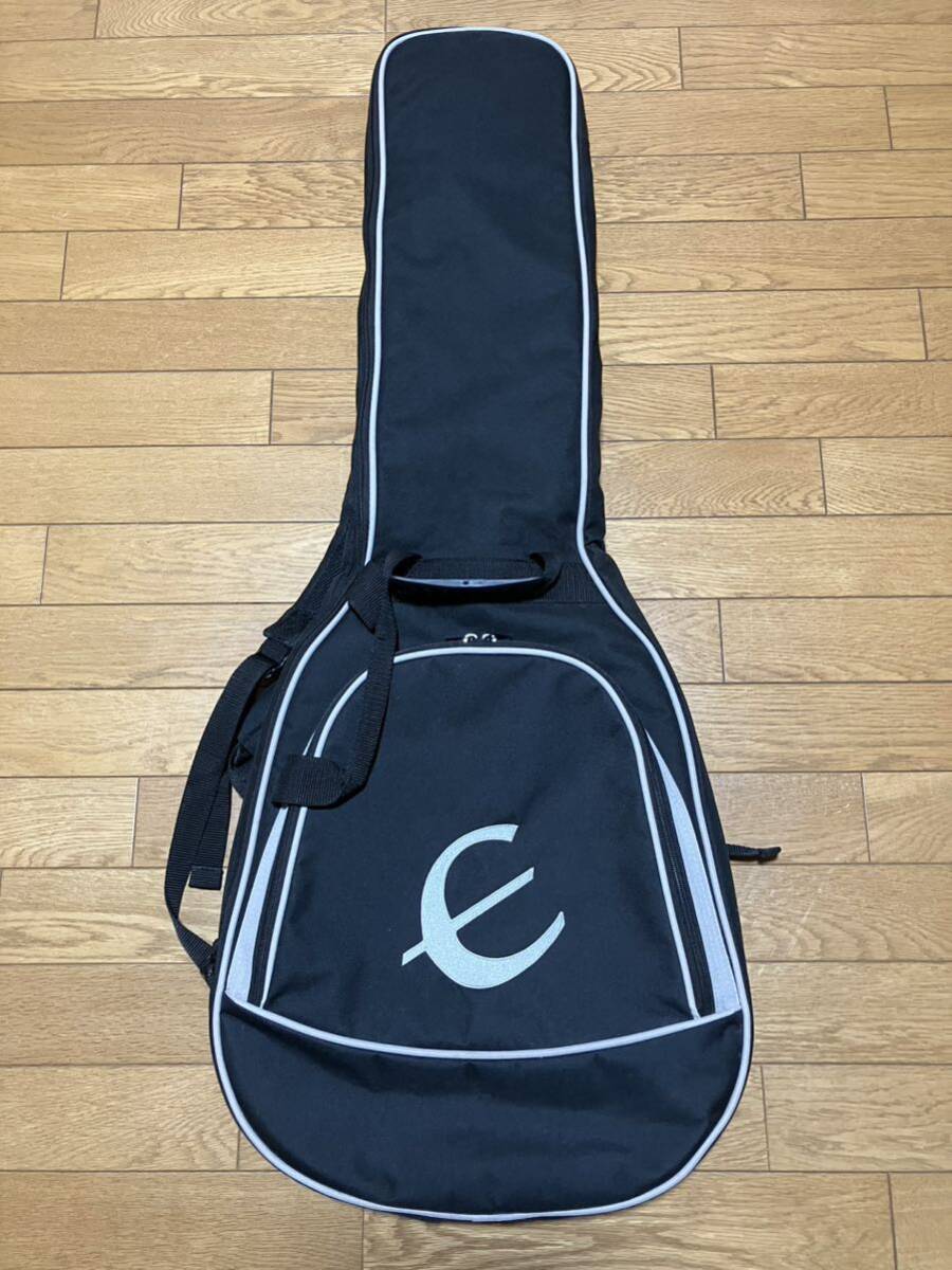 エピフォン　エレキギター レスポール　レフティ　左利き　epiphone _ギグバック、程度いいと思います