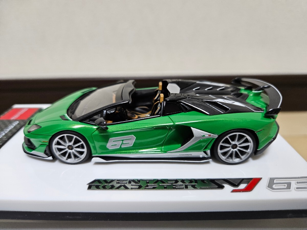 全日本模型ホビーショー アイドロン 1/43 Lamborghini Aventador SVJ 63 Roadster Miura アヴェンタドール ランボルギーニ EIDOLON make up_画像4