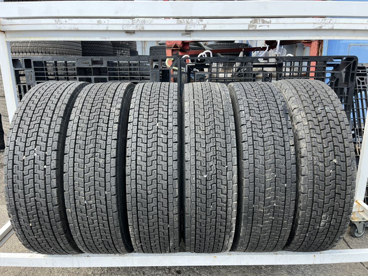 TBLT206 中古タイヤ 225/80R17.5 YOKOHAMA ZEN903zw ヨコハマ ゼン 冬タイヤ スタッドレス LT 中型 トラック用 6本セット_画像1