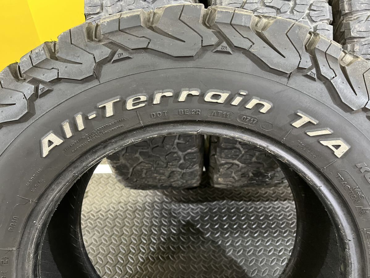 T1021 中古 LT265/65R17 BF Goodrich All-Terrain T/A KO2 グッドリッチ オールテレーン 夏タイヤ サマータイヤ オフロード 4本セット_画像7