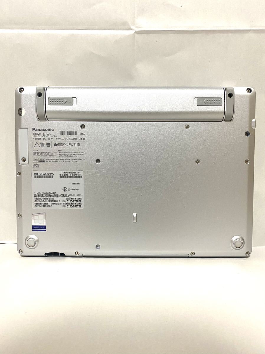 【Office 2019 H&B付き！】Panasonic　Let's Note　CF-SZ6RDYVS　ノートパソコン　Windows10 Pro　Core i5 7300U　8GB　SSD256GB_画像6