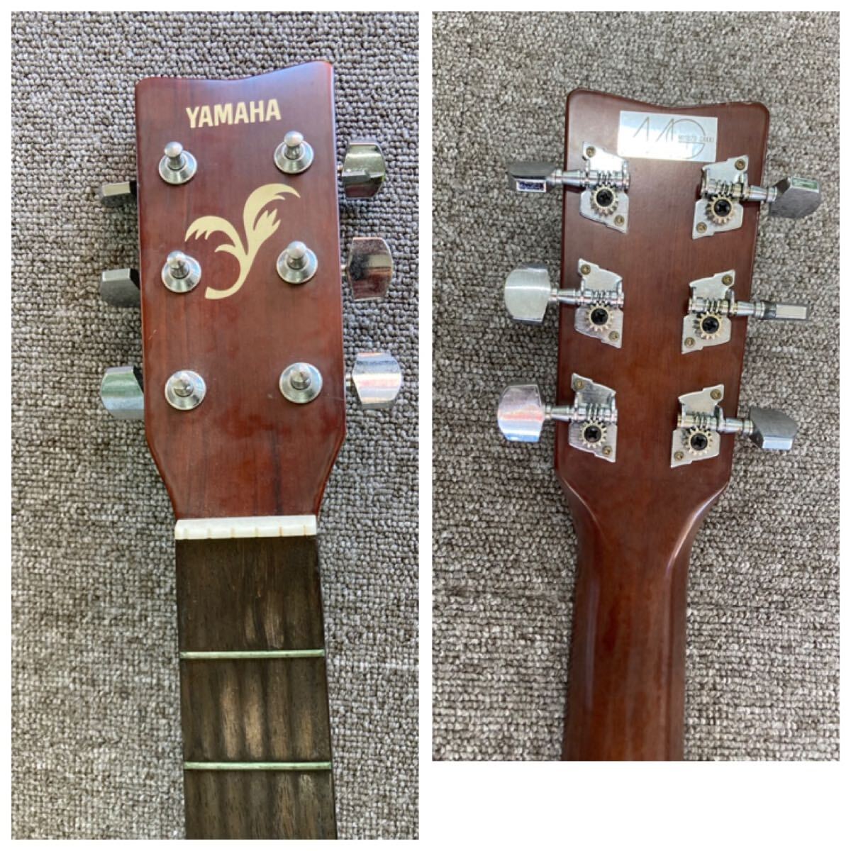 アコースティックギター YAMAHA ヤマハ FG-401 弦なし ソフトケース付 アコギ ギター 器材 弦楽器 楽器 現状品の画像10