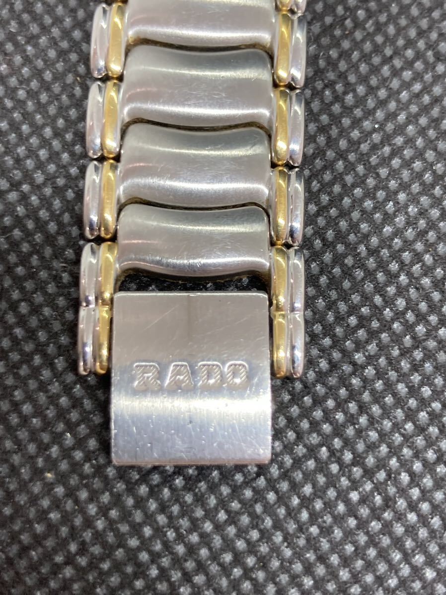 美品 RADO ラドー フローレンス ゴールド文字盤 クォーツ 129.3644.4 FLORENCE 不動品 デイト ３針 の画像5