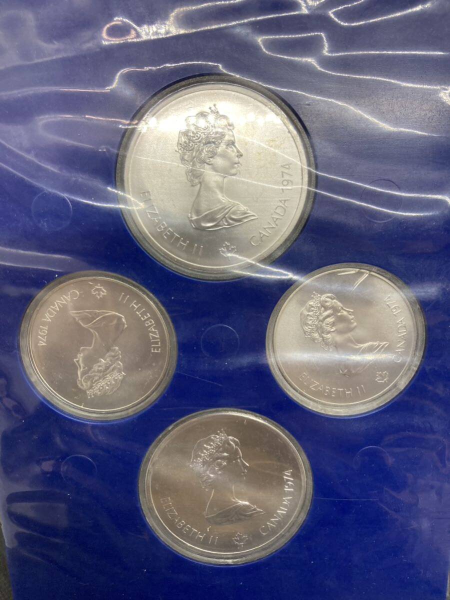 カナダ モントリオールオリンピック Canadian Olympic 1976年 銀貨 4枚セット×2セット Issue Ⅱ Issue Ⅲ10ドル×4枚 5ドル×4枚 コインの画像7