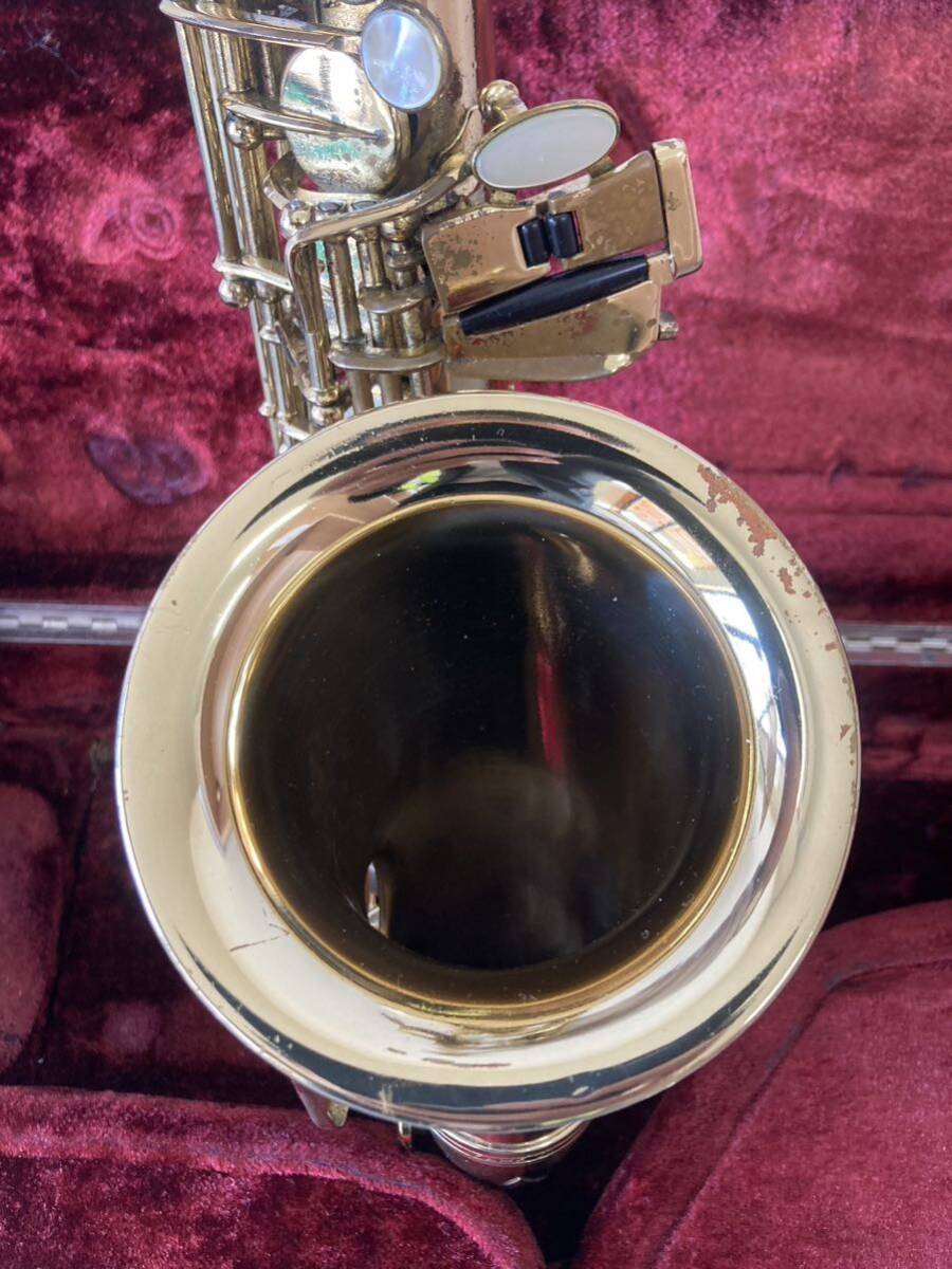 Selmer MARK Ⅶ セルマー アルトサックス MARKVII MARK7 マーク7 24万番台 中古 現状品 Alto Saxophone ケース付の画像6