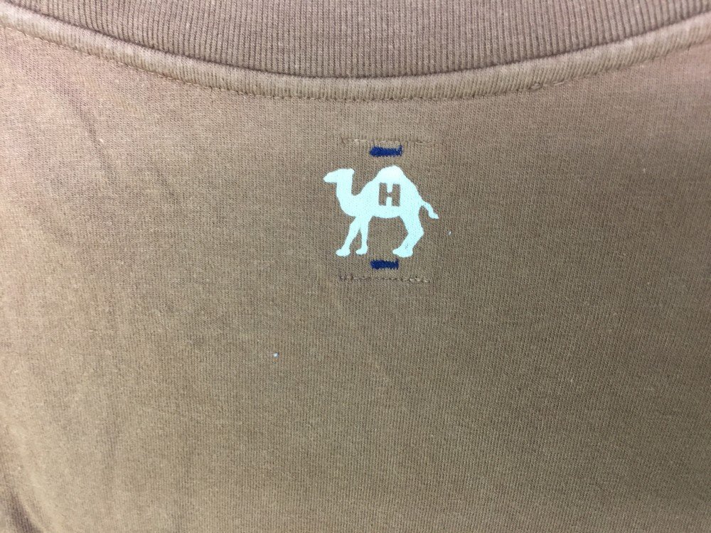 HOLLYWOOD RANCH MARKET ハリウッドランチマーケット 聖林公司 日本製 ラクダ 砂漠 プリント 半袖Tシャツ サイズ：L カラー：ブラウンの画像4