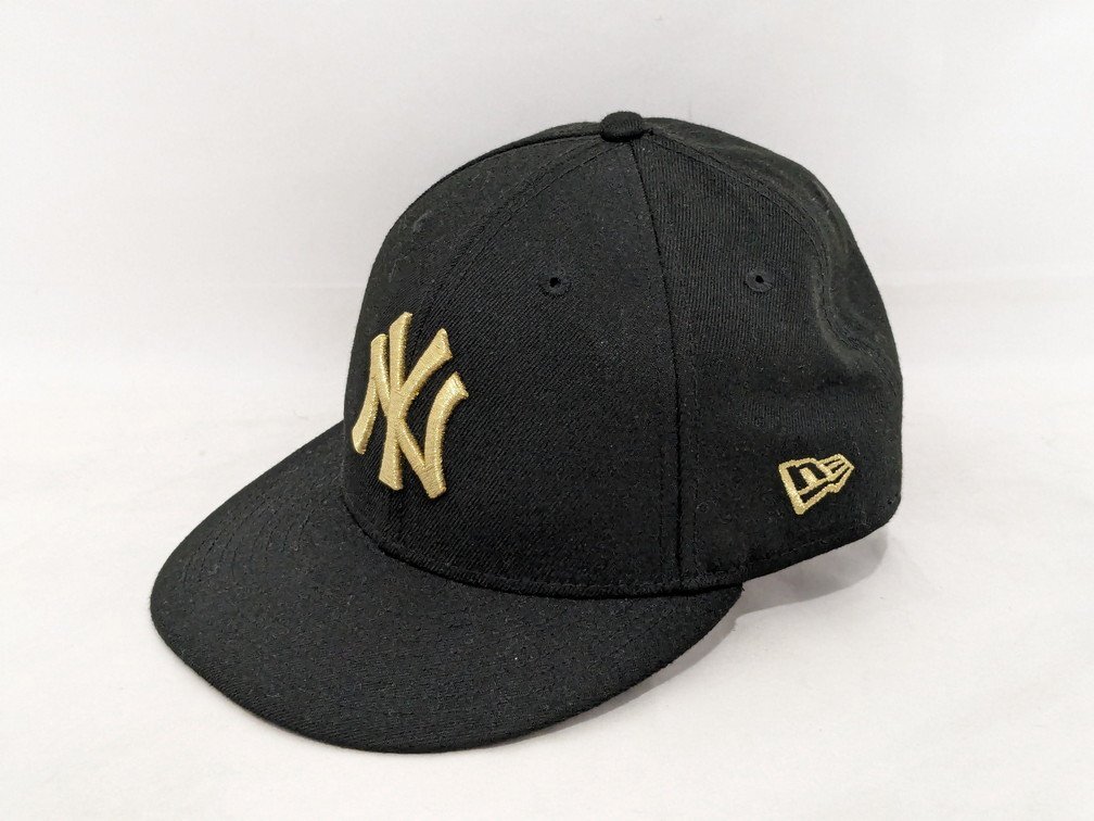 NEWERA ニューエラ NY刺繍ベースボールキャップ ニューヨークヤンキース サイズ：59.6cm カラー：ブラック_画像1