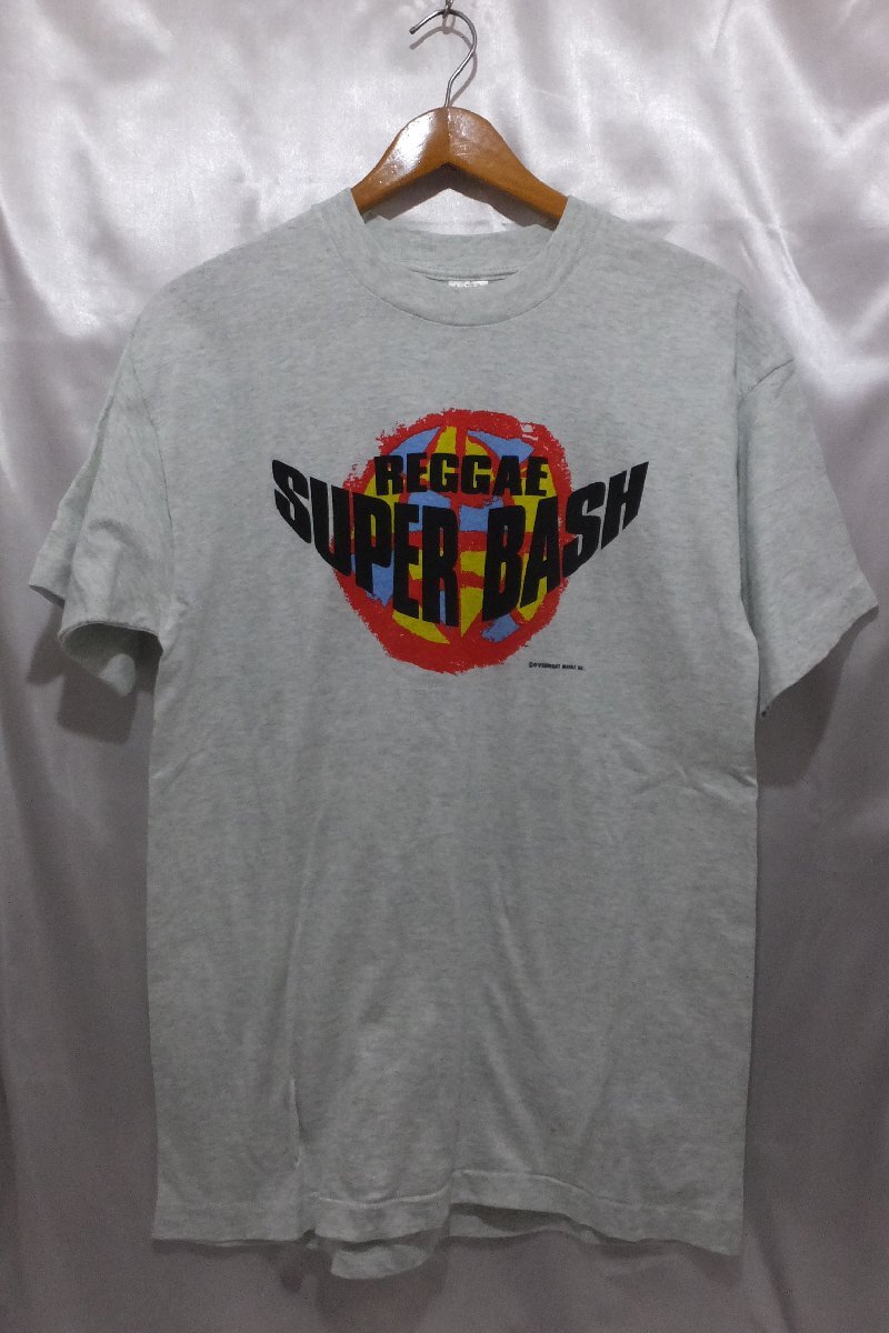 90's FRUIT OF THE LOOM REGGAE SUPER BASH ヴィンテージ イベントTシャツ サイズL トップス メンズ_画像1