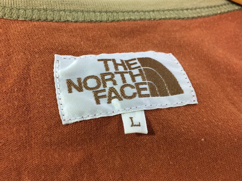 THE NORTH FACE ノースフェイス Graphic Long Tee グラフィックロングスリーブTシャツ AT37001 サイズ：L カラー：オレンジ/カーキ系_画像5
