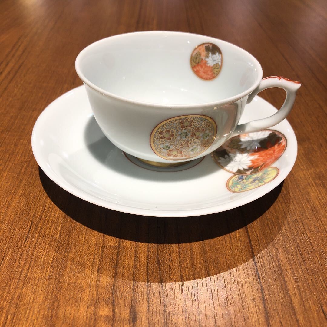 深川製磁 カップ ソーサー ティーカップ 白百合 ケーキ皿 深川製磁 カップ ソーサー ティーカップ 白百合 ケーキ皿