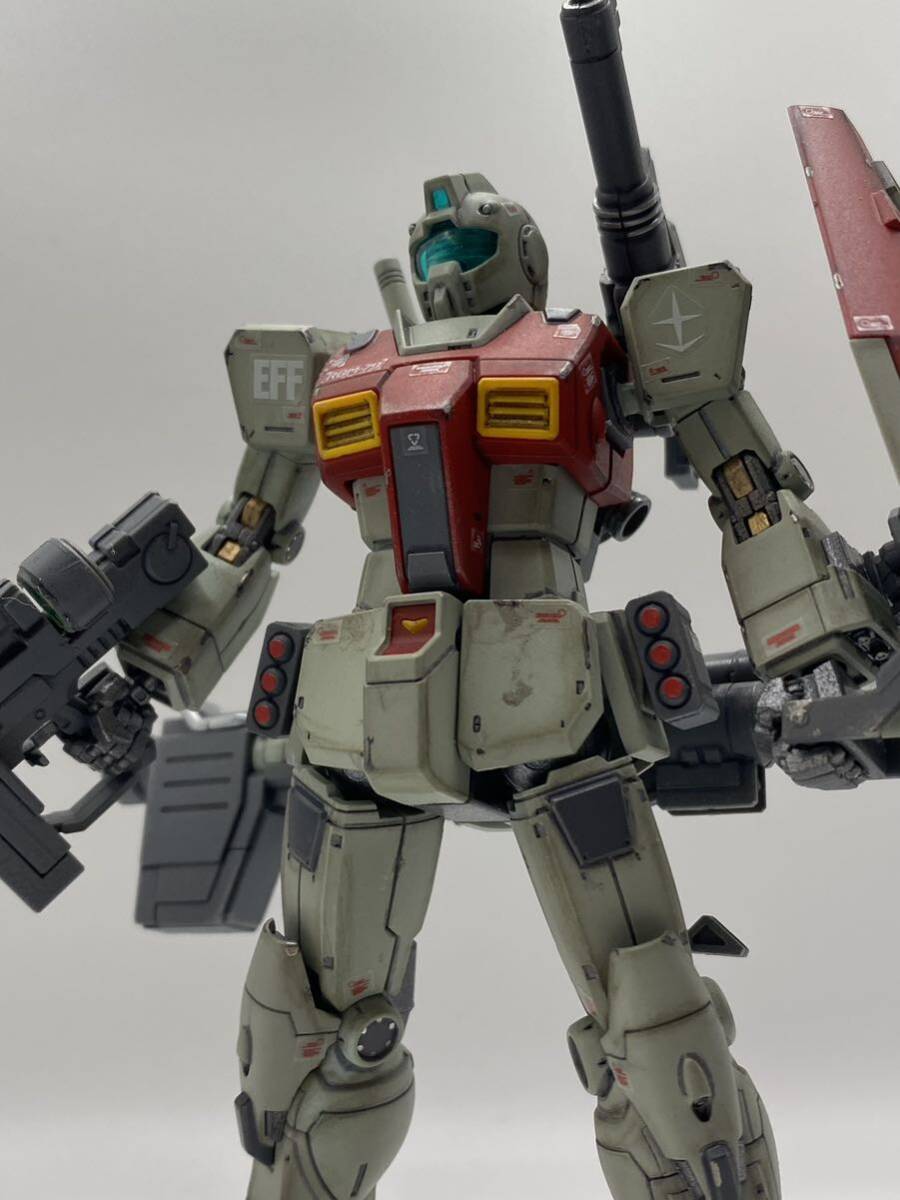 1/144HGジム　ショルダーキャノン装備型完成品_画像7