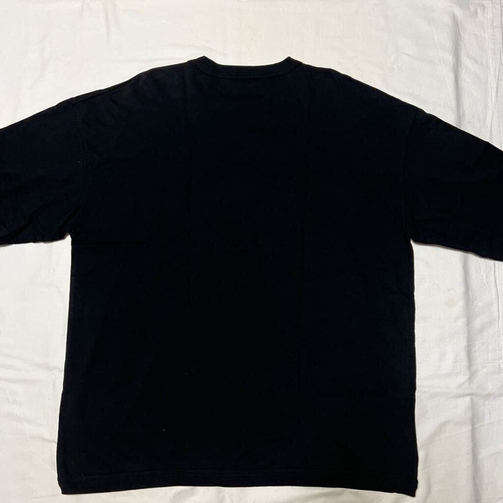 ブラック 無地 珍品! デッドストック 80s ORVIS オービス 七分袖 シャツ Tシャツ L 希少 ビンテージ / 90s patagonia L.L.Bean Eddie Bauerの画像3