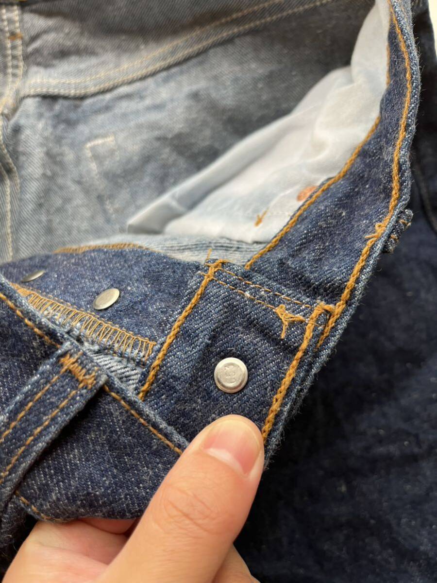 ★美品 毛羽立ち USA製 90s Levi's 501 W33相当 ヴィンテージ 濃紺 デニムパンツ ジーンズ / アメリカ製 オールド リーバイスの画像6