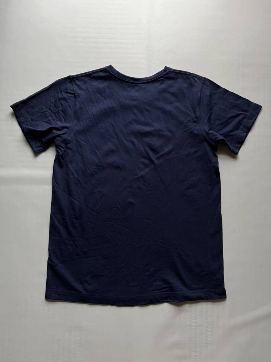 ★美品 mont-bell レディース L ワンポイント ロゴ 半袖Tシャツ トップス ネイビー 紺色 / モンベル アウトドア スポーツの画像2