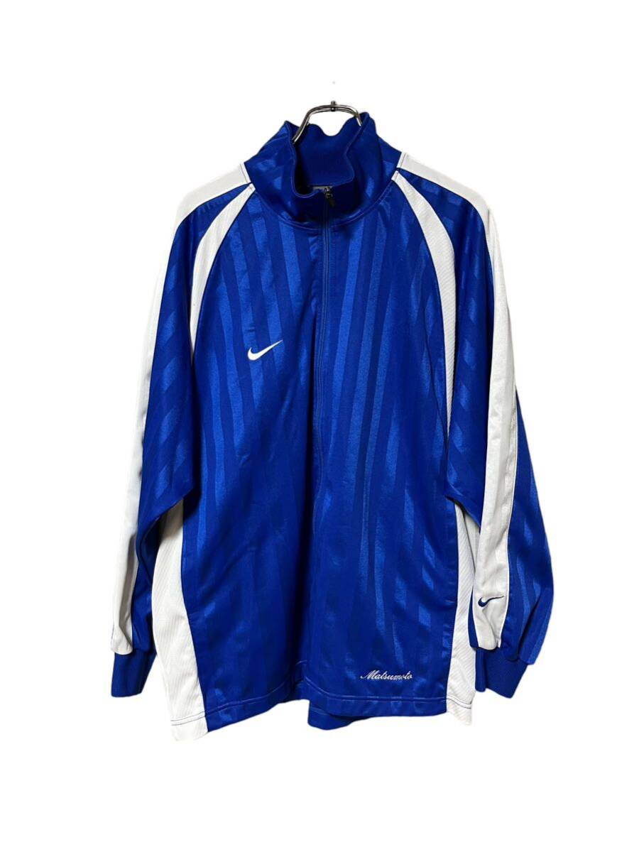 ★レア 日本製 00s NIKE メンズ 2XL ビッグサイズ ジャージ トラックジャケット スウォッシュ ロゴ / ナイキ オールド ヴィンテージの画像1