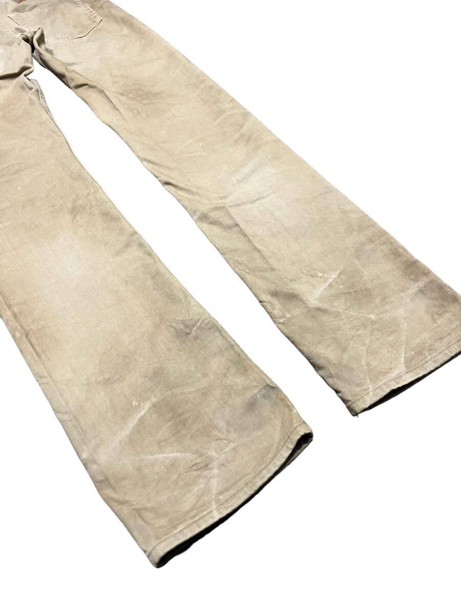 希少 rare BACK LASH バックラッシュ 00's isamukatayama super long wash damage pants leather patch バックラッシュ パンツ Archiveの画像6