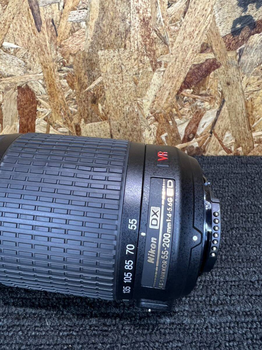 カメラレンズ Nikon ニコン AF-S DX VR NIKKOR 55-200mm 4-5.6G ED 袋付きの画像5