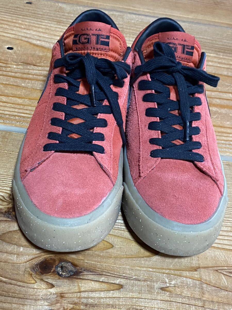 ★ナイキ NIKE SB ZOOM BLAZER LOW PRO GT ブレザー 28.5㎝ C7695-600 （シナバー/シナバー/ガムライトブラウン/ブラック）中古品★の画像3