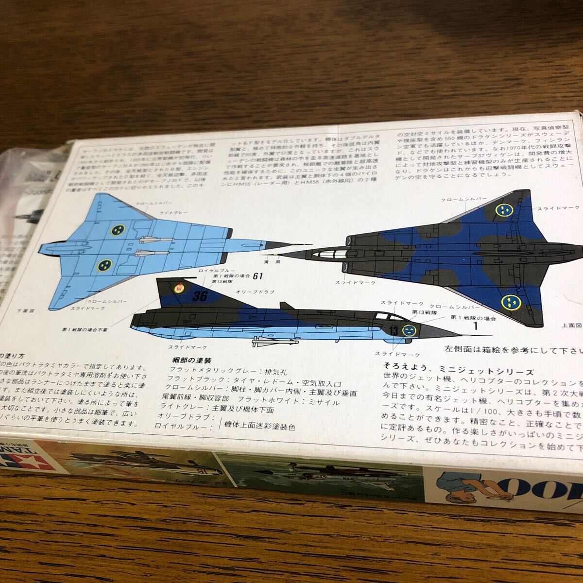 1/100 タミヤ サーブJ35Fドラケン_画像2