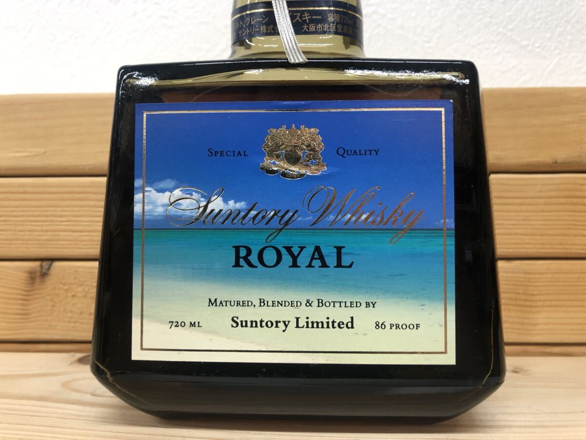 激レア SUNTORY WHISKY ROYAL サントリー ウイスキー ローヤル 海ラベル ジャパニーズ ウイスキー Japanese Whisky 720ml 43％ SR 古酒_画像2