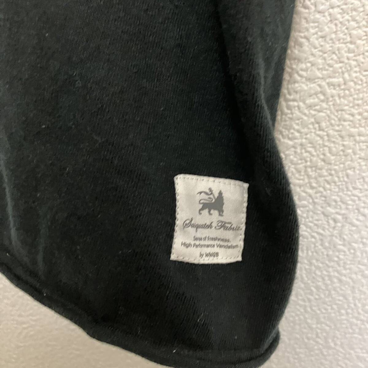 blackmeans sasquatch fabrics tシャツ ブラックミーンズ サスクワッチ・ファブリクス カットオフ ブラック Mサイズの画像4