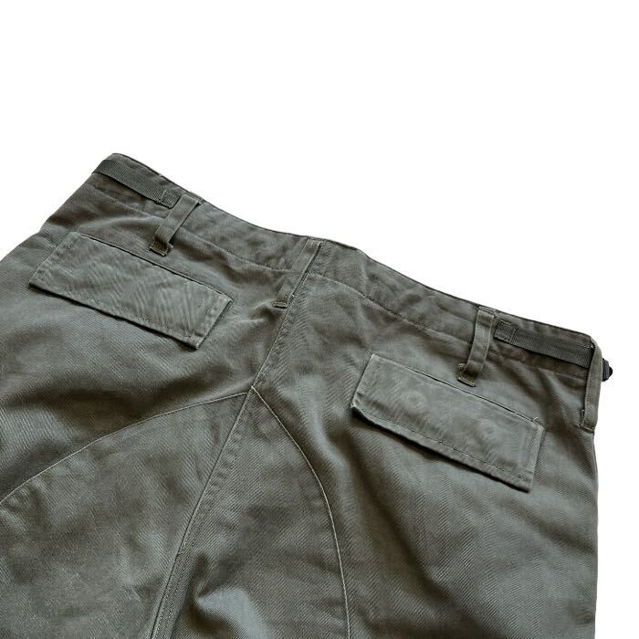 [Military] military combat pants cargo pants men's M khaki olive the US armed forces army thing green trousers slacks old clothes USED