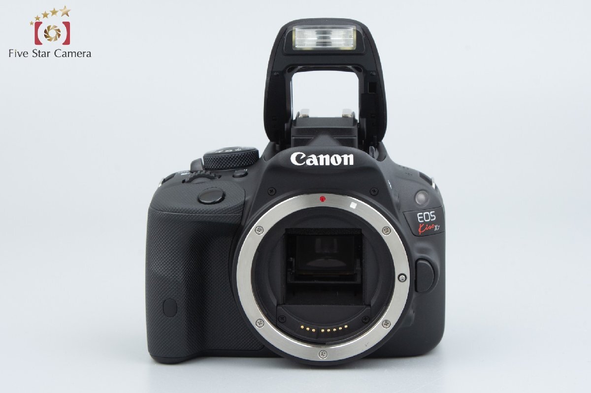 【中古】Canon キヤノン EOS Kiss X7 ダブルズームキット ブラック シャッター回数僅少_画像4