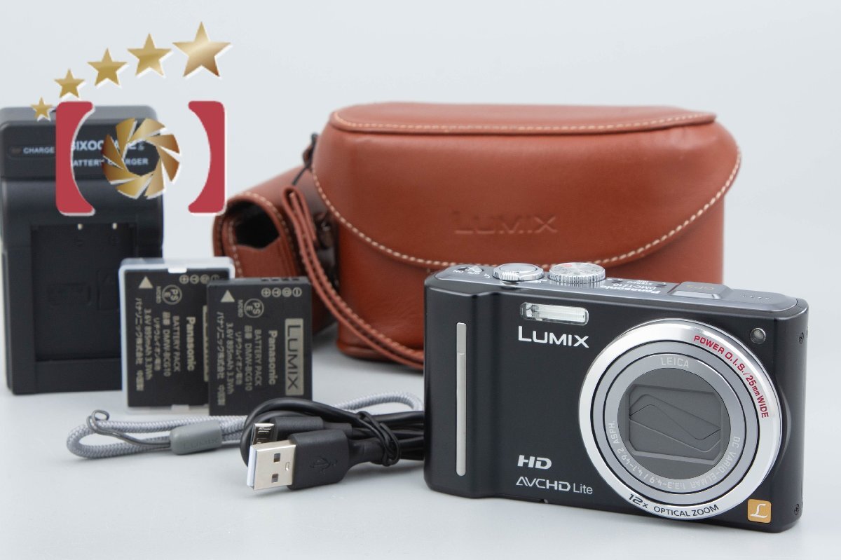 【中古】Panasonic パナソニック LUMIX DMC-TZ10 ブラック コンパクトデジタルカメラの画像1