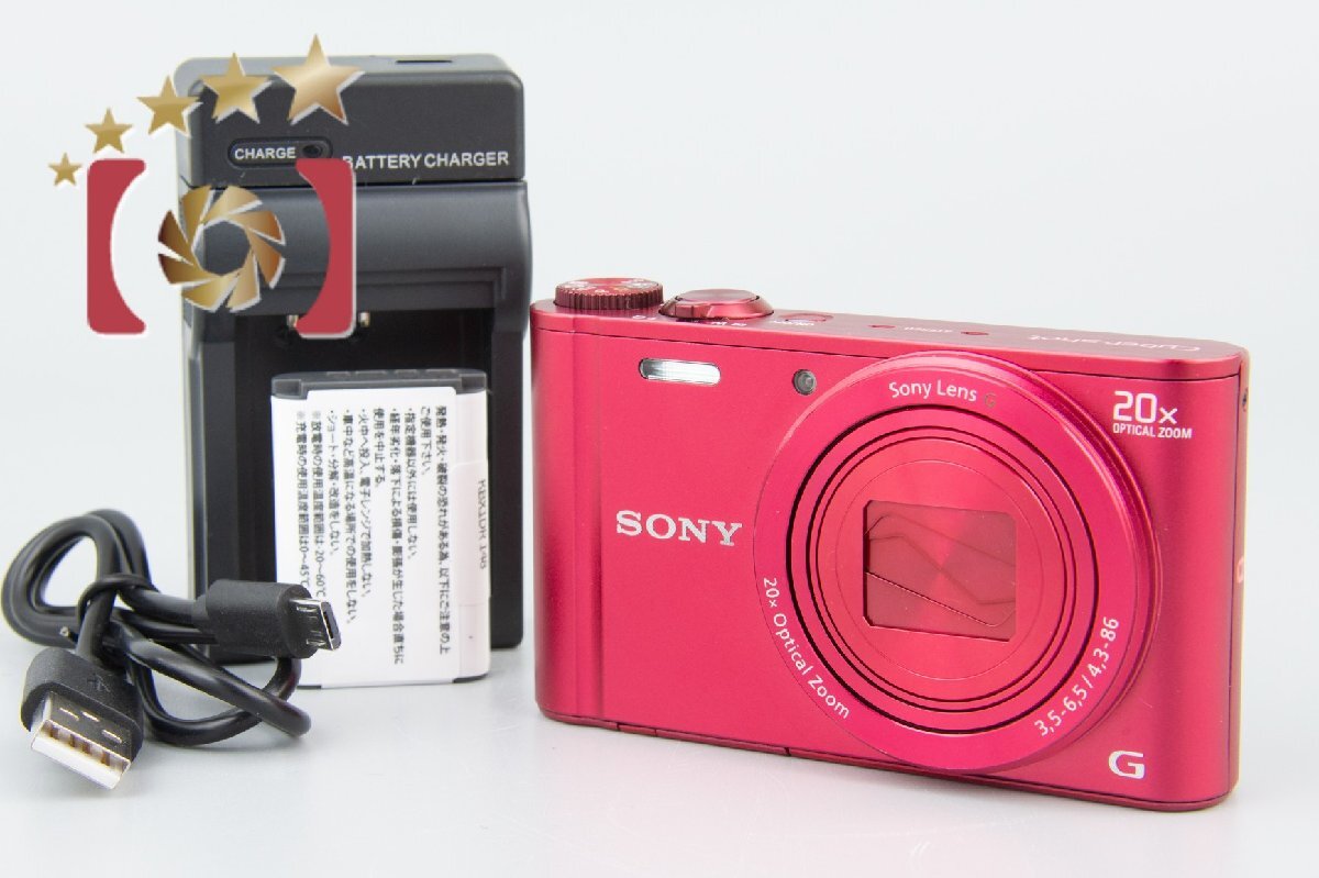 【中古】SONY ソニー Cyber-shot DSC-WX300 レッド デジタルスチルカメラ_画像1