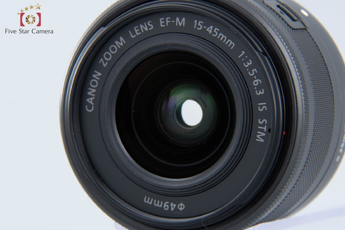 【中古】Canon キヤノン EF-M 15-45mm f/3.5-6.3 IS STM ブラック_画像5