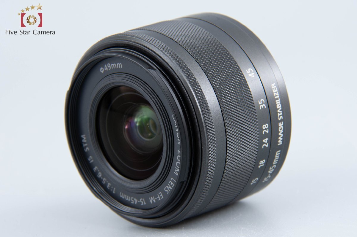 【中古】Canon キヤノン EF-M 15-45mm f/3.5-6.3 IS STM ブラック_画像3