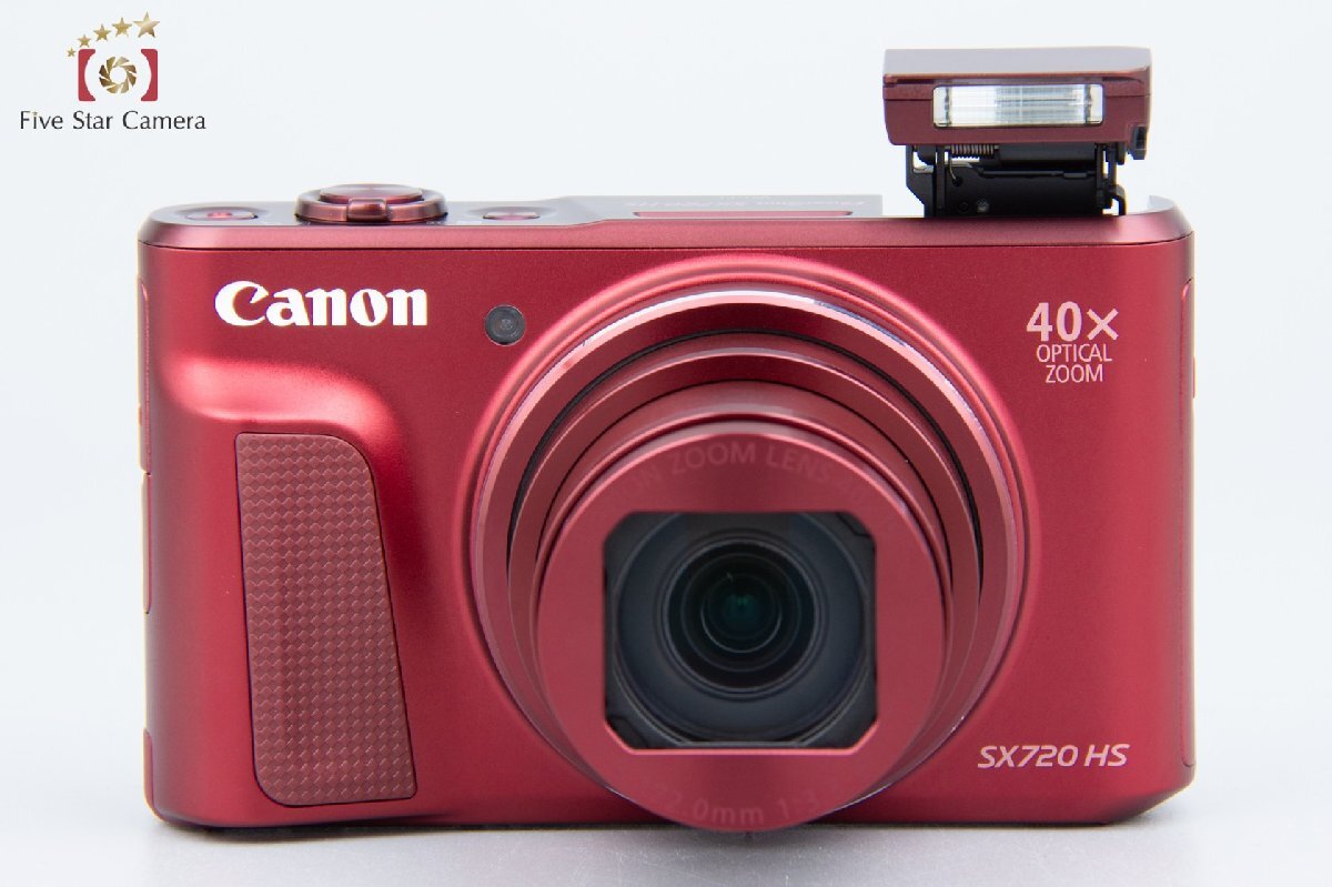 【中古】Canon キヤノン PowerShot SX720 HS レッド コンパクトデジタルカメラ_画像4