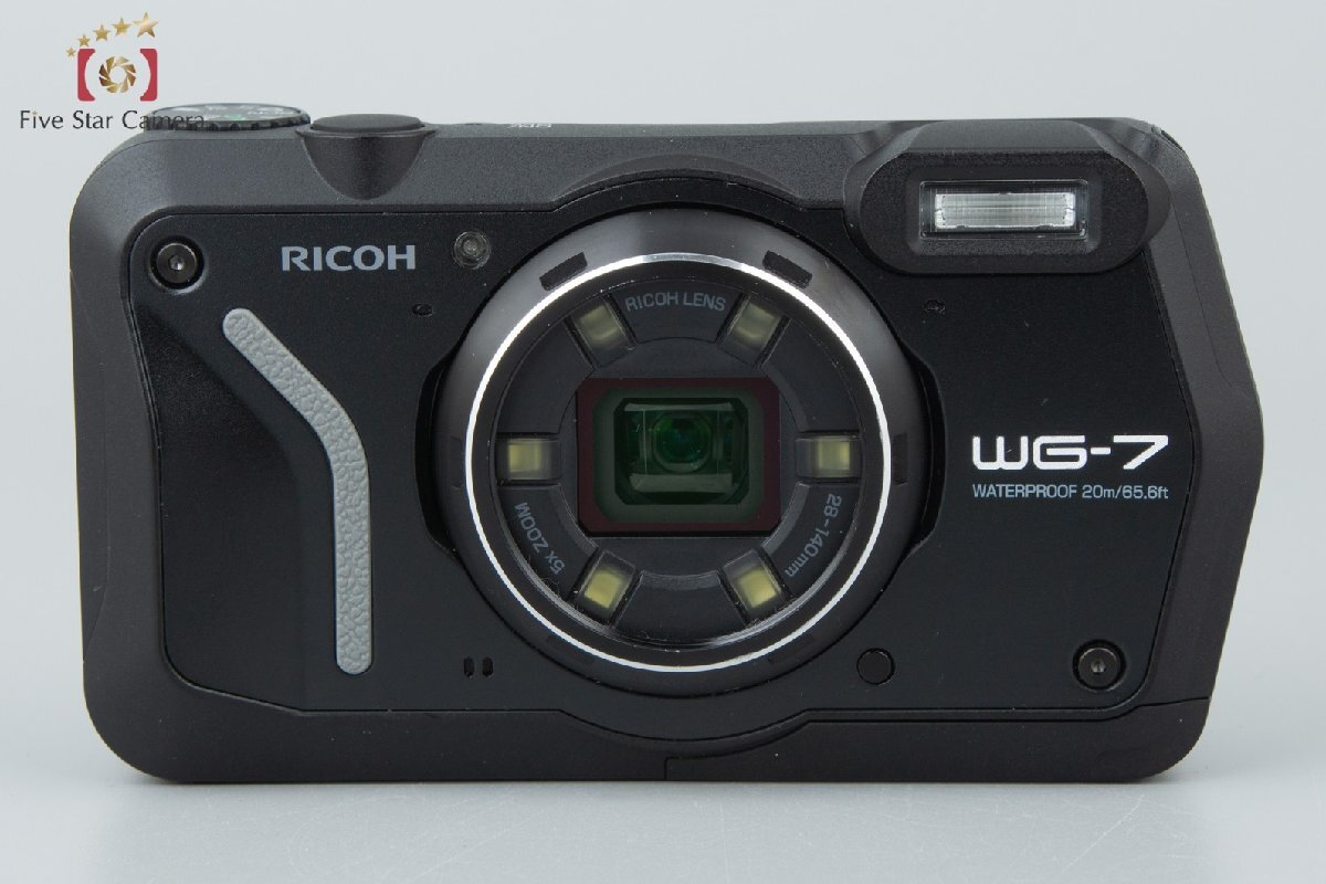 【中古】RICOH リコー WG-7 ブラック 防水アクションカメラ シャッター回数僅少_画像4