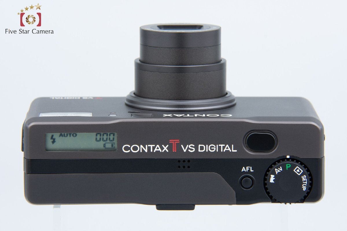 [ used ]CONTAX Contax Tvs DIGITAL titanium black compact digital camera 