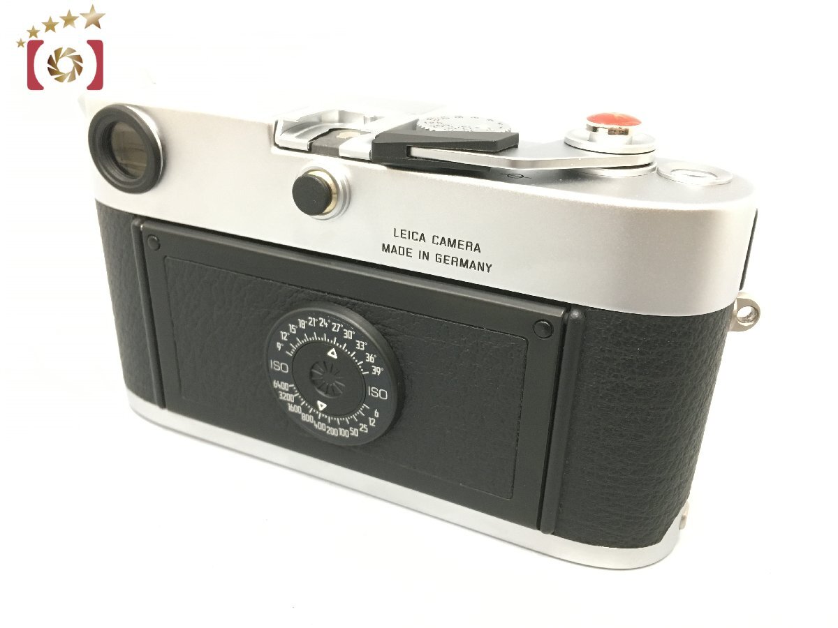 １円出品 Leica ライカ M6 シルバークローム レンジファインダーフィルムカメラ 元箱付き 【オークション開催中】の画像3