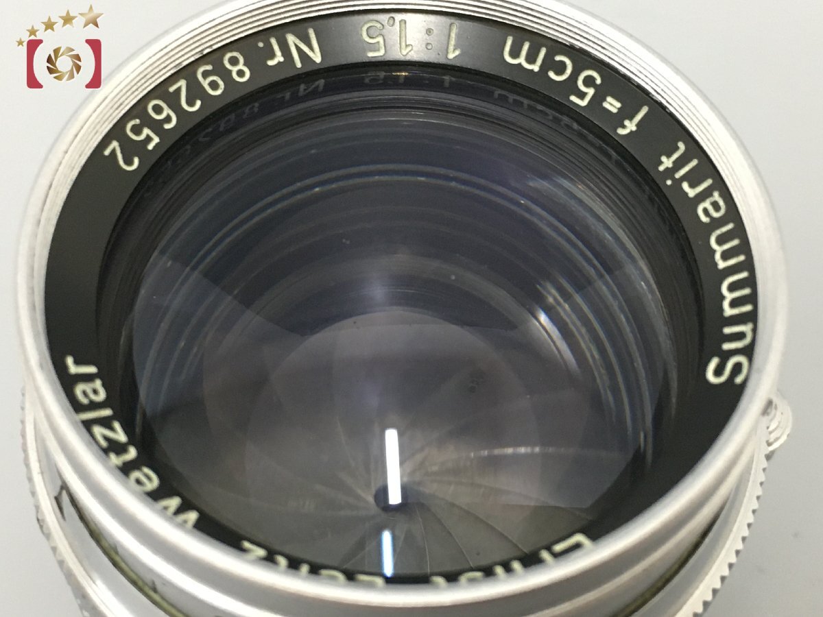 １円出品 Leica ライカ Summarit 50mm f/1.5 L39 ライカスクリューマウント【オークション開催中】の画像2