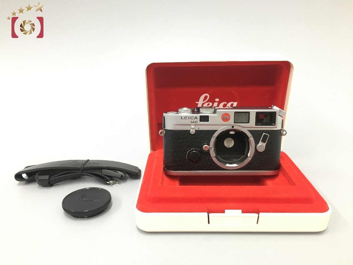 １円出品 Leica ライカ M6 シルバークローム レンジファインダーフィルムカメラ 元箱付き【オークション開催中】の画像1