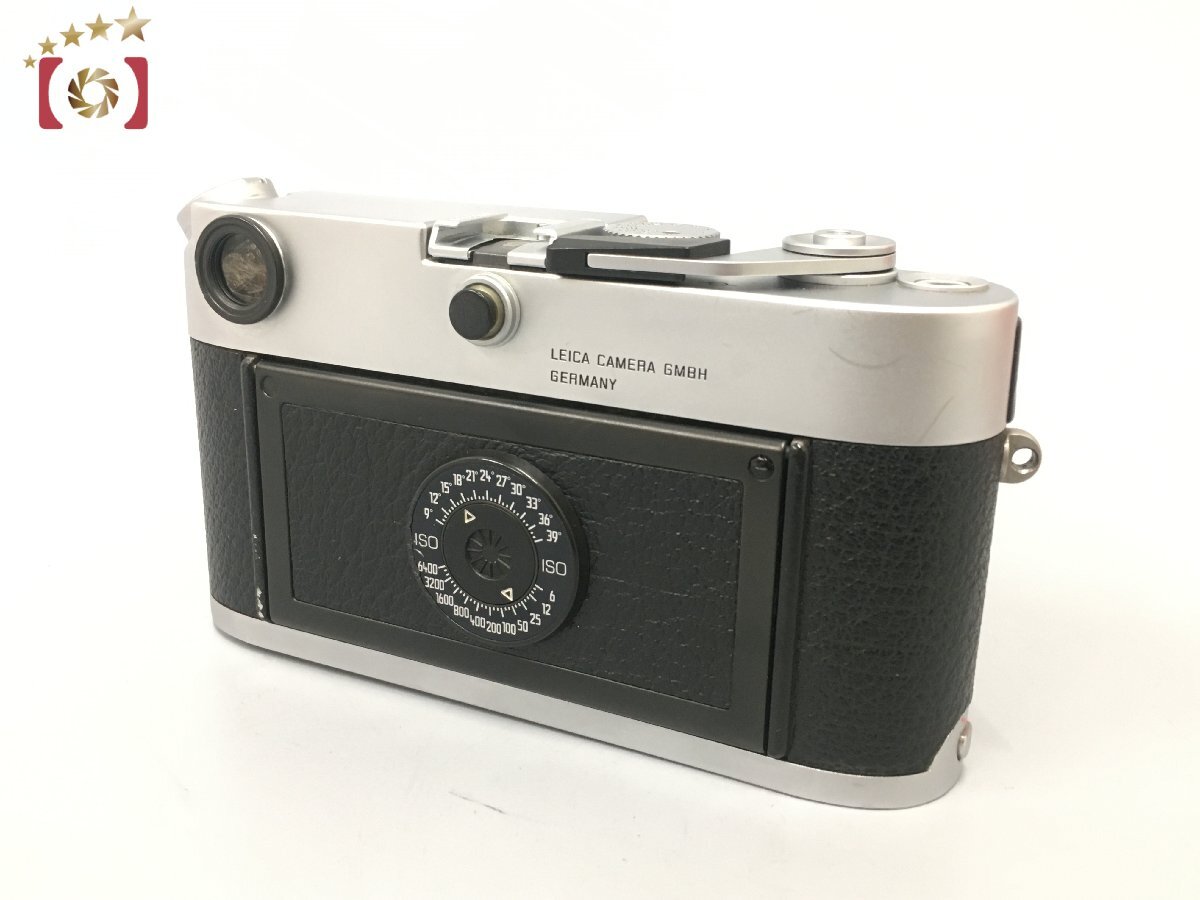 １円出品 Leica ライカ M6 シルバークローム レンジファインダーフィルムカメラ 元箱付き【オークション開催中】の画像3