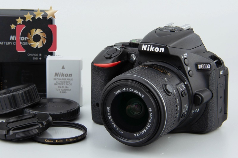 18484円 【中古】Nikon ニコン D5500 ブラック 18-55 VR II 18484円 【中古】Nikon ニコン D5500 ブラック 18-55 VR II