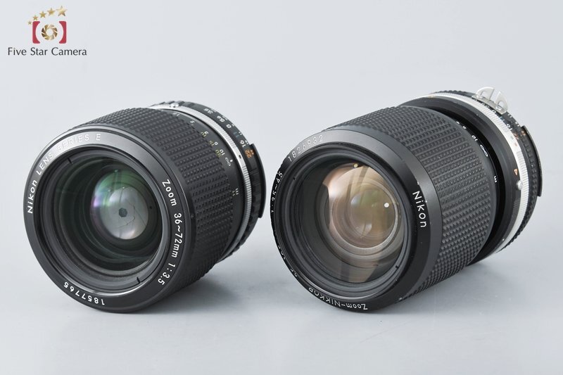 １円出品 Nikon ニコン SERIES E ZOOM 36-72mm f/3.5 + Ai-S Zoom NIKKOR 35-105mm f/3.5-4.5【オークション開催中】_画像4