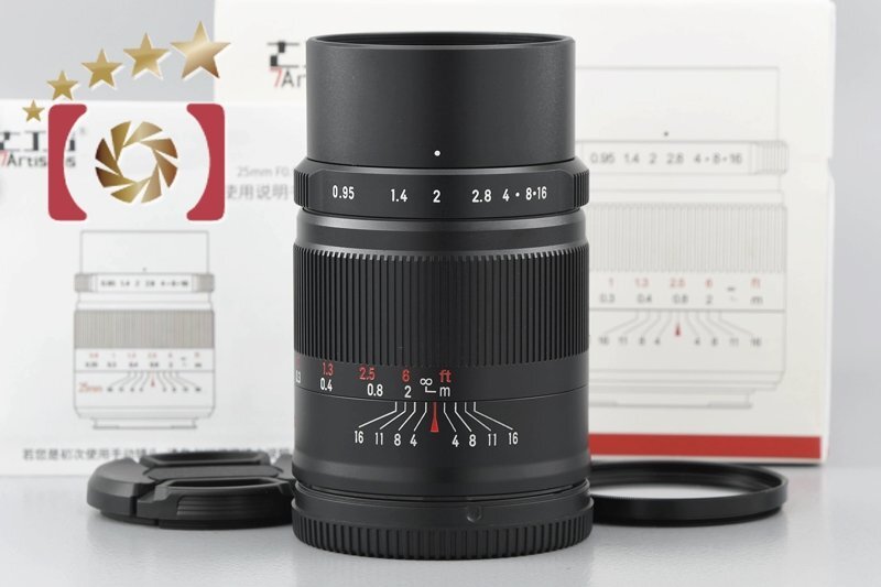 １円出品 7Artisans 七工匠 25mm f/0.95 ライカLマウント用 元箱付き【オークション開催中】の画像1