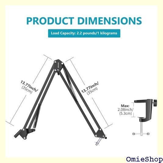 Neewer 調整可能な卓上クランプ サスペンションブ C615に対応 鉄製 最大荷重1kg ビデオ録画に適用 251_画像2