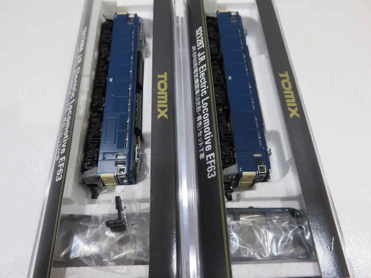 【76】1円～ 美品 TOMIX 92128 JR EF63形 電気機関車（３次形・青色）セット 鉄道模型 動作未確認 現状品 Nゲージの画像6