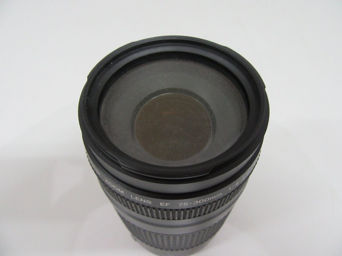 【31】1円～ Canon キャノン ZOOM LENS EF 75-300mm 1:4-5.6 Ⅱ レンズカビあり 動作未確認 ジャンク品_画像3