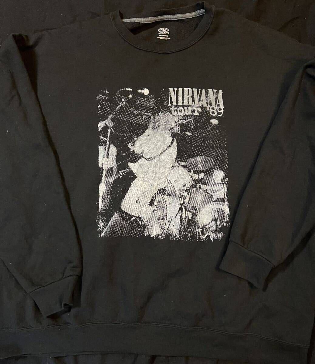 カートコバーン Kurt cobain nirvana ニルヴァーナ スウェット シャツ 初期 tour ツアー 追悼 トレーナーの画像1